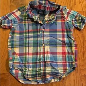 Little boys short sleeve polo